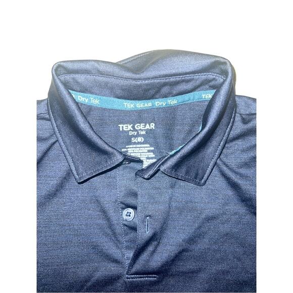 Tek Gear Navy Blue Dri-Tech Polo Shirt - Size 8/Small - Picture 3 of 3